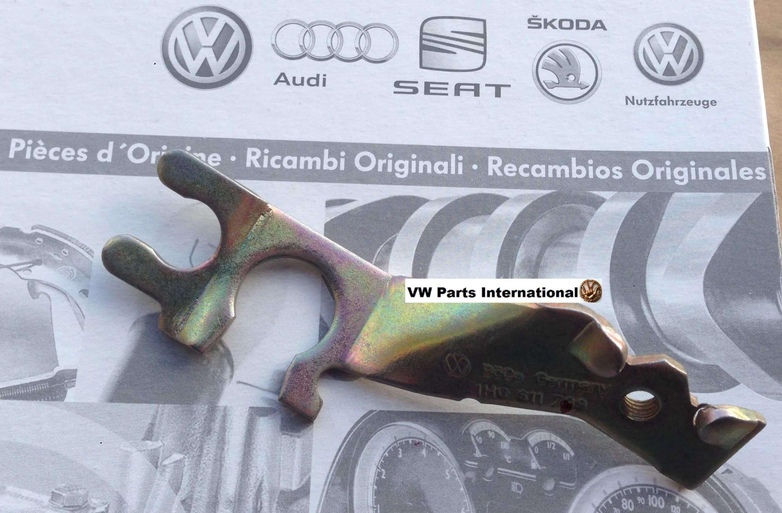 VW Golf MK3 GTI VR6 Brake Hose Bracket Left NS Genuine New OEM VW Part