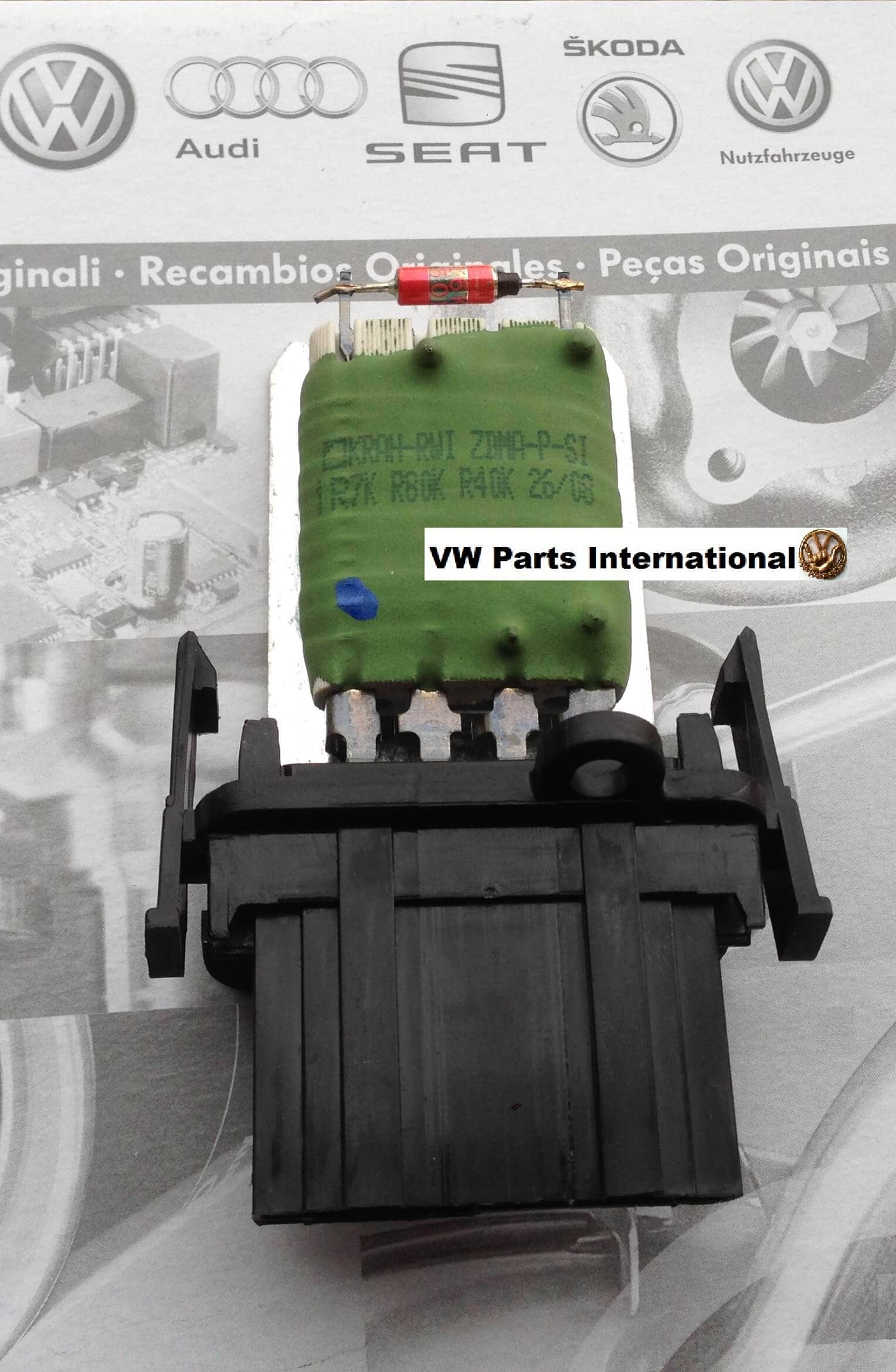 VW LT MK2 Heater Blower Motor Resistor - 1996-2006, 4 Pin, Fits 2.3/2.5/2.8L Engines