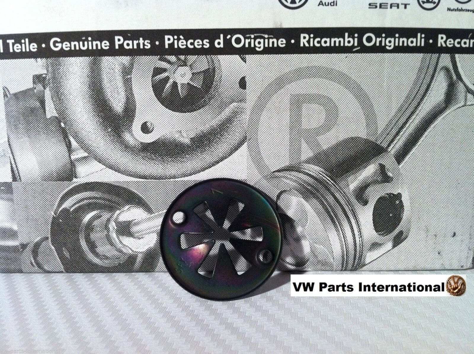 Genuine VW Golf MK2 MK3 Exhaust Heat Shield Tray Fixing Clip Nut 8v 16v