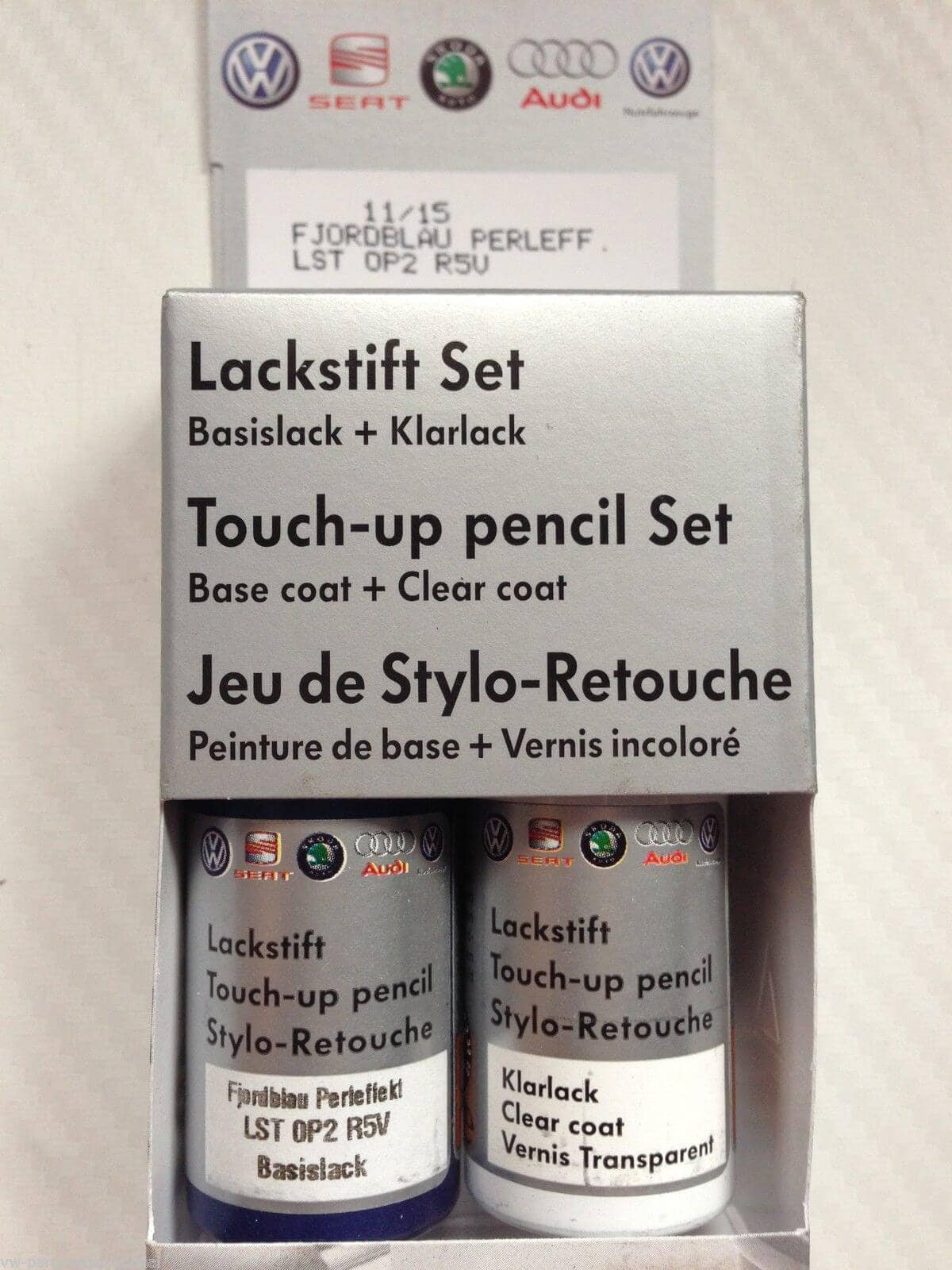 Fjord Blue LR5V Genuine VW Touch Up Paint Audi Seat Skoda Scratch Chip