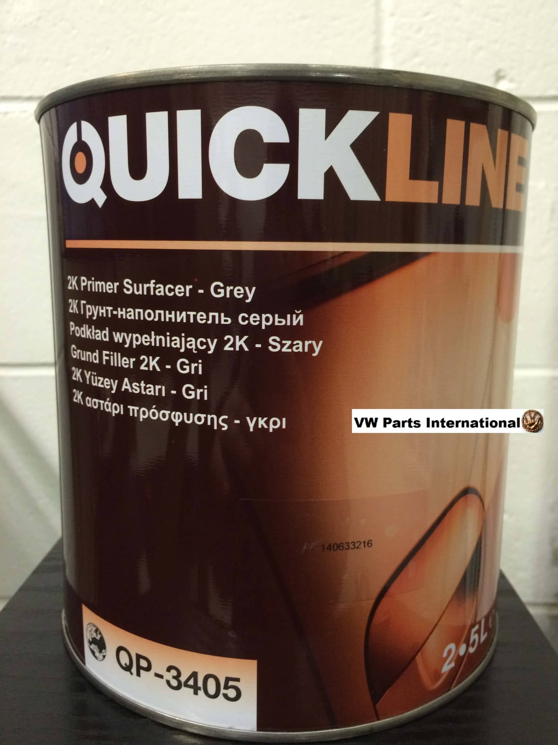 2.5L 2K Surface Primer and 0.5L Hardener For Car Spray Panel Or Full Respray Professional