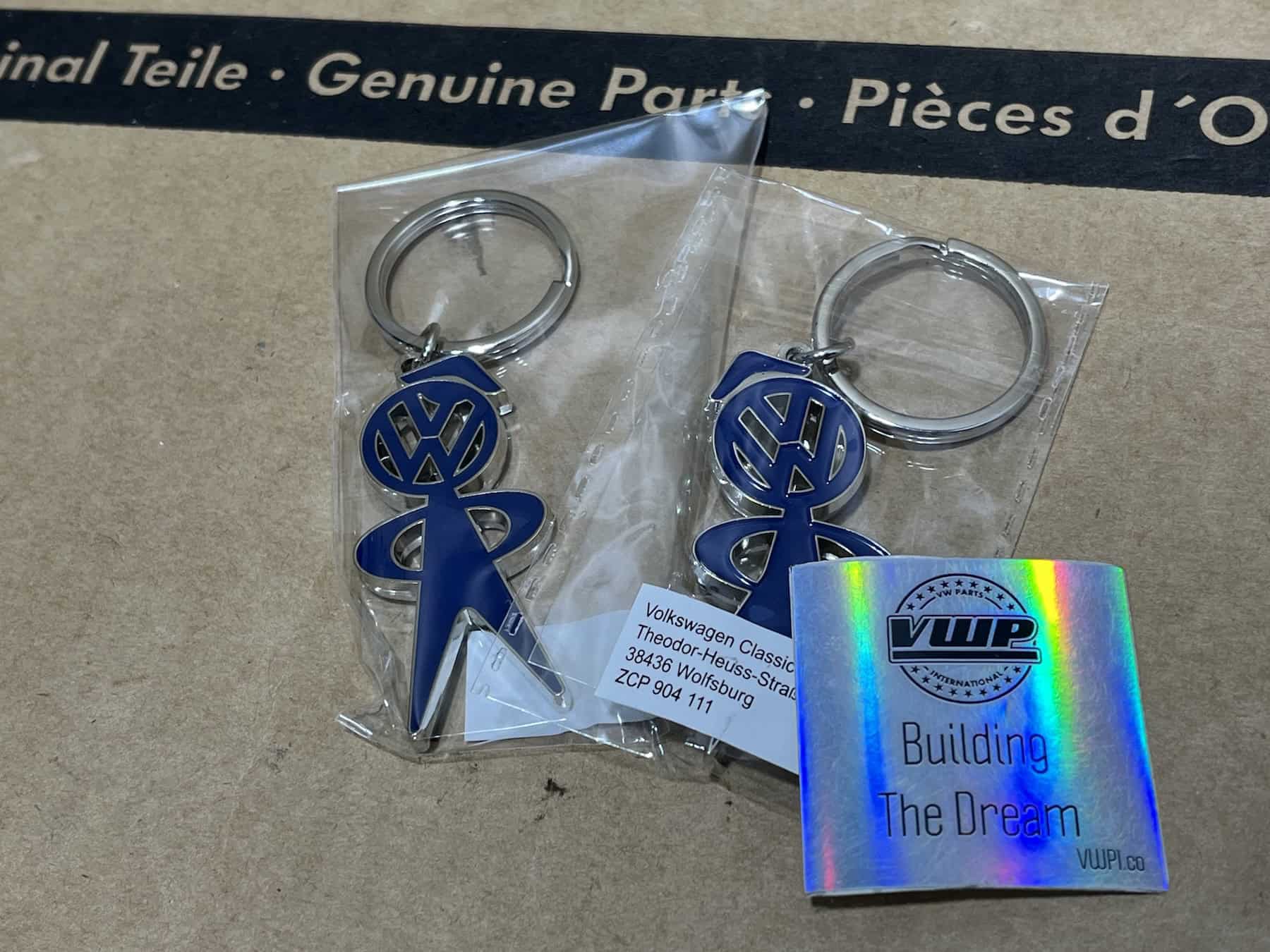 Genuine Mr and Mrs VW Bobble Head Keyrings MK1 MK2 MK3 MK4 MK5 MK6