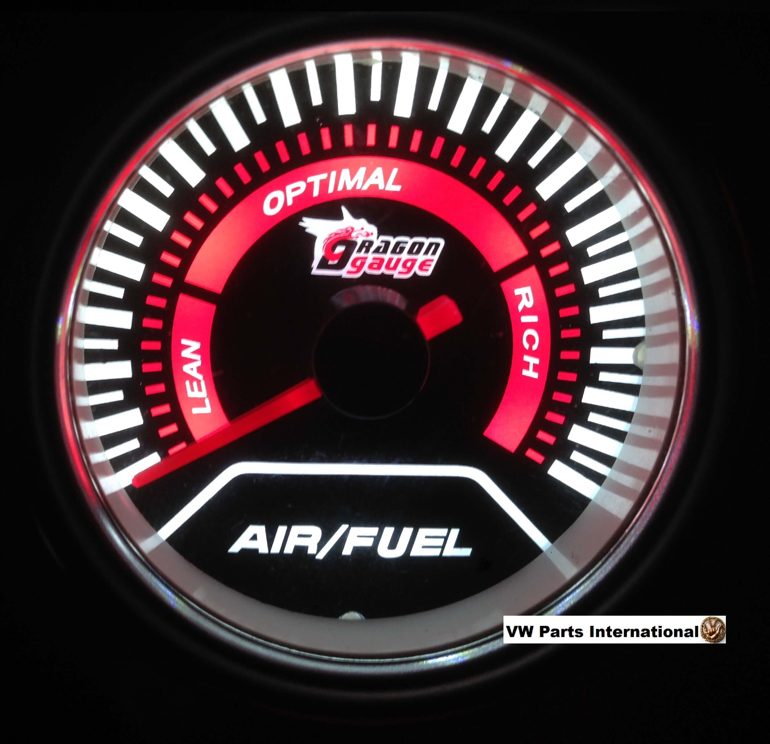 Air Fuel Ratio AFR Gauge 52mm VW Golf MK2 MK3 MK4 R32 VR6 Turbo 20v