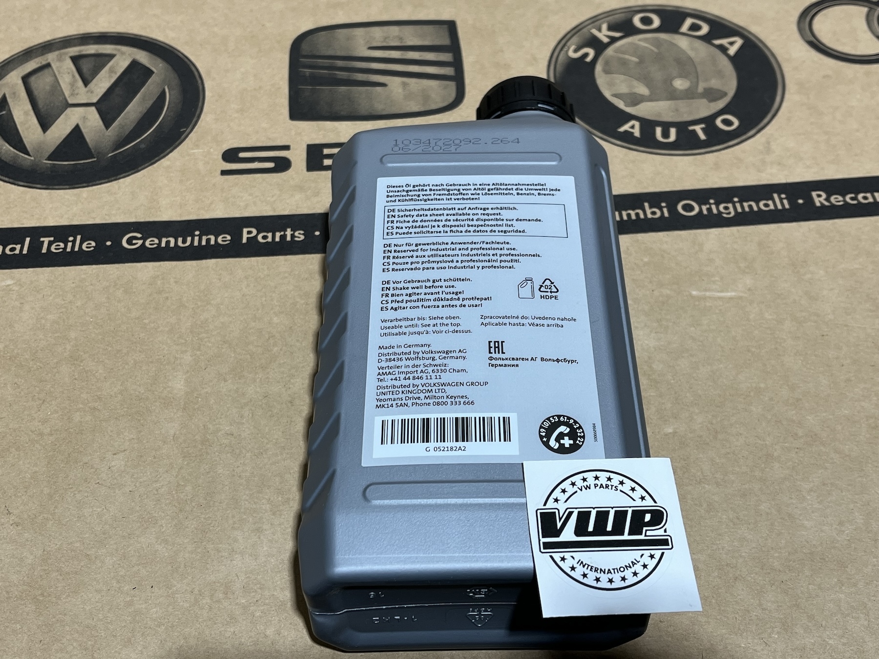 VOLKSWAGEN G 052 182 A2 DSGミッションオイル 5本入り