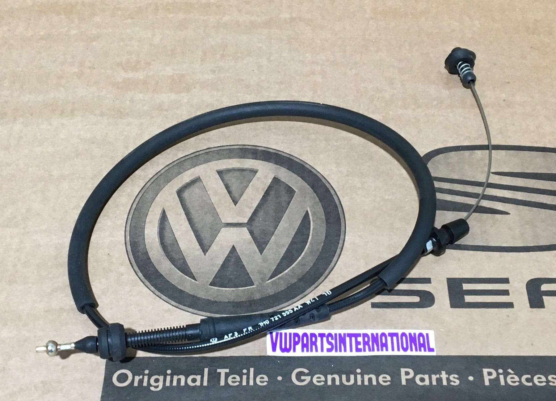 VW Golf MK3 VR6 Accelerator Cable New Genuine OEM NOS VW Part 1H0721555AA VW Parts International