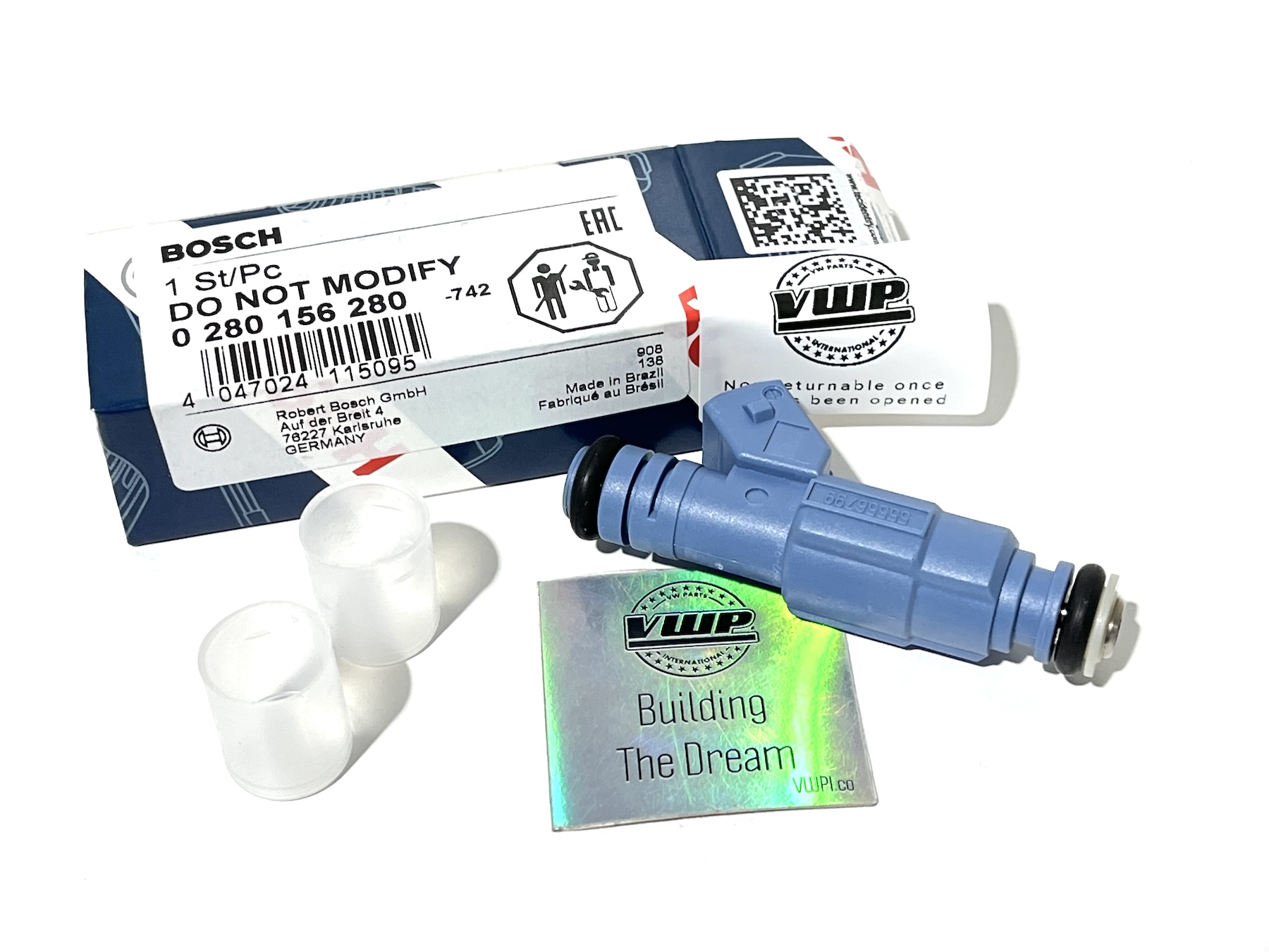 Bosch Fuel Injector VW Golf for - 0 Injectors Set 2.0L For of GTI 