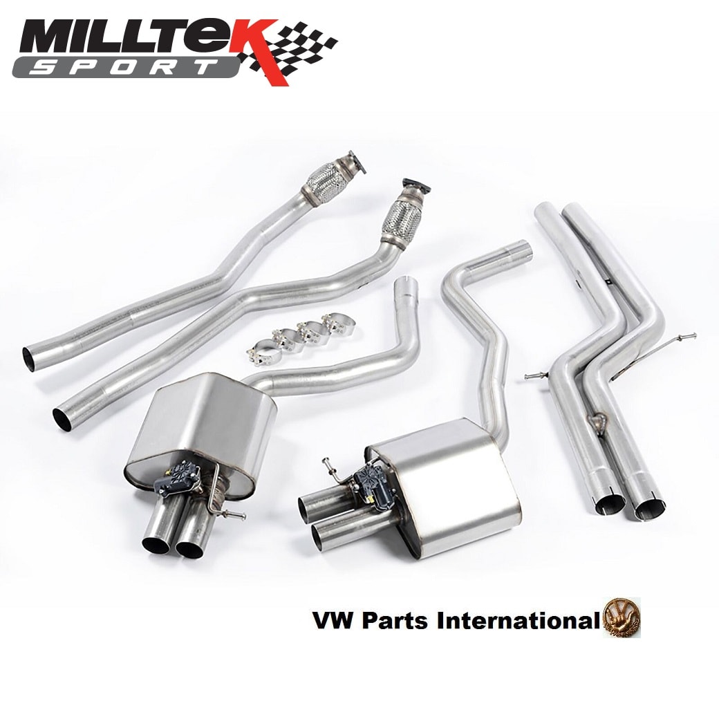 Audi RS6 RS7 Sportback Milltek Sport Non Resonated Cat Back Exhaust