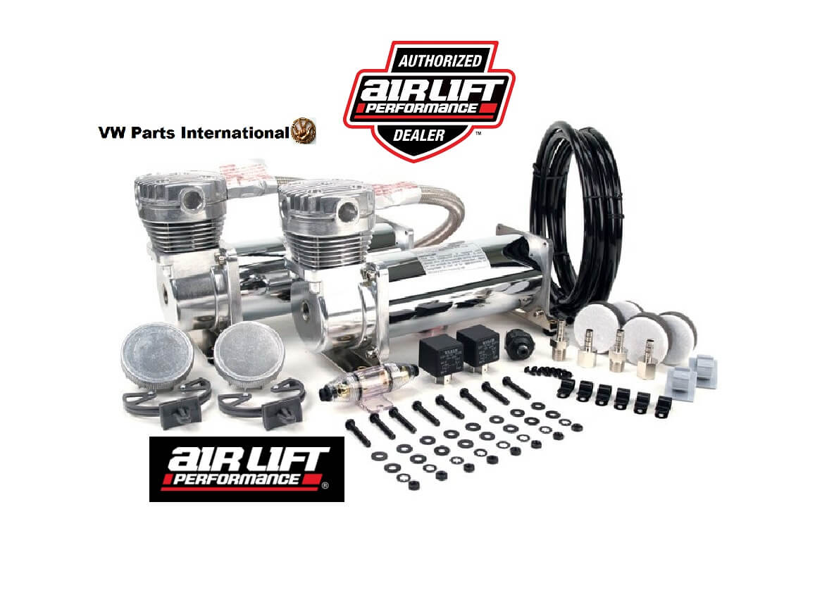 Viair 480C Dual Chrome Compressors 200 PSI Air Lift Bags Air Ride