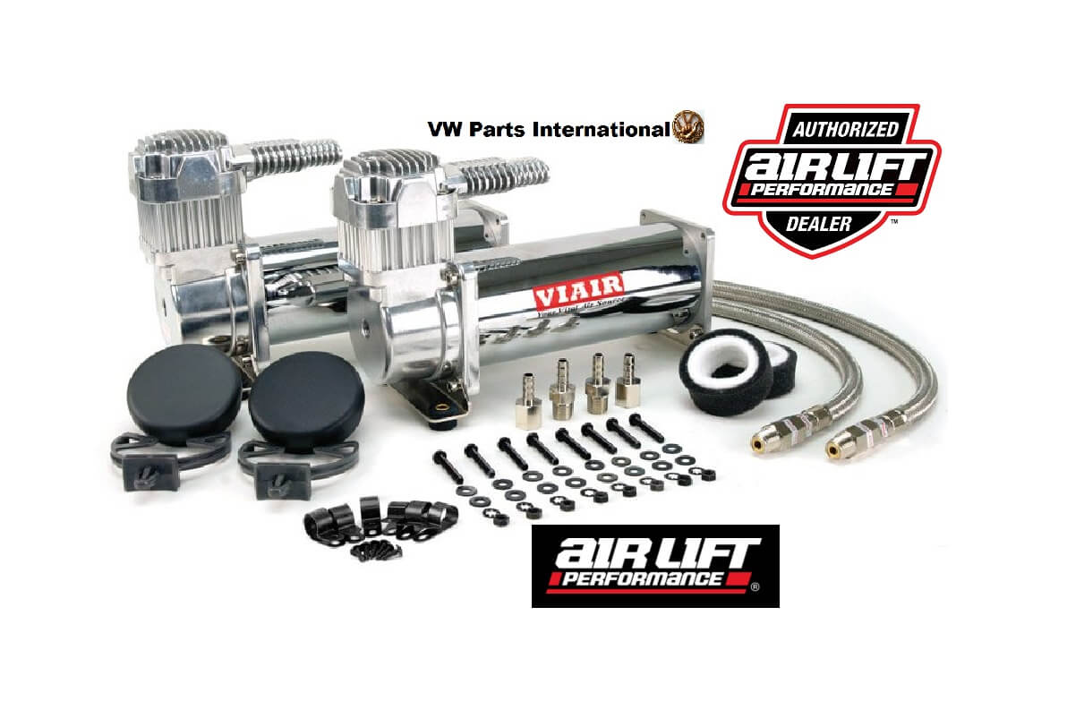 Viair 444C Dual Chrome Compressors 200 PSI Air Lift Bags Air Ride