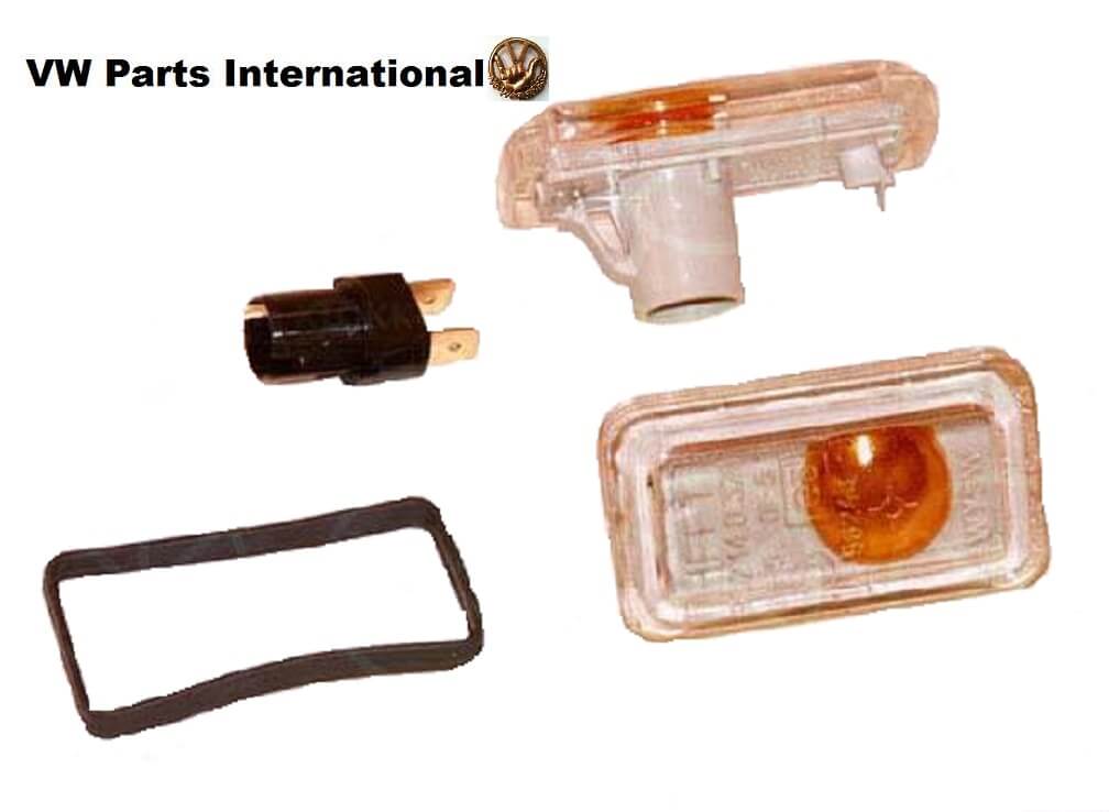 VW Golf MK2 White Indicator With Lamp Base Lateral Installation Brand