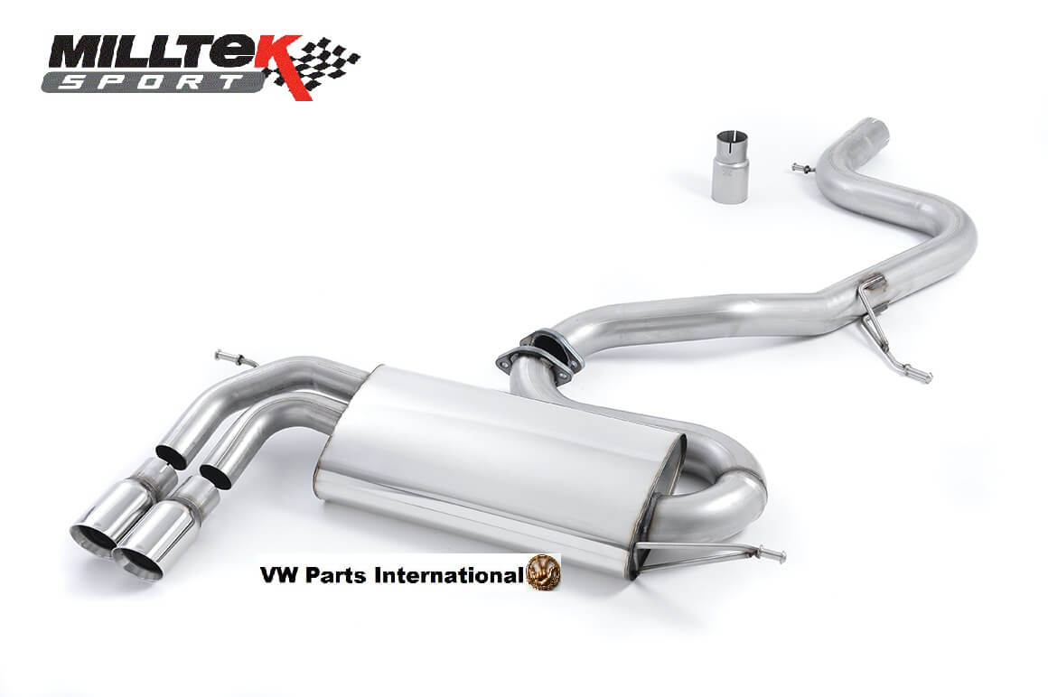 Audi A3 2.0 TFSI 5 Door Sportback Milltek Sport Non Resonated Cat Back