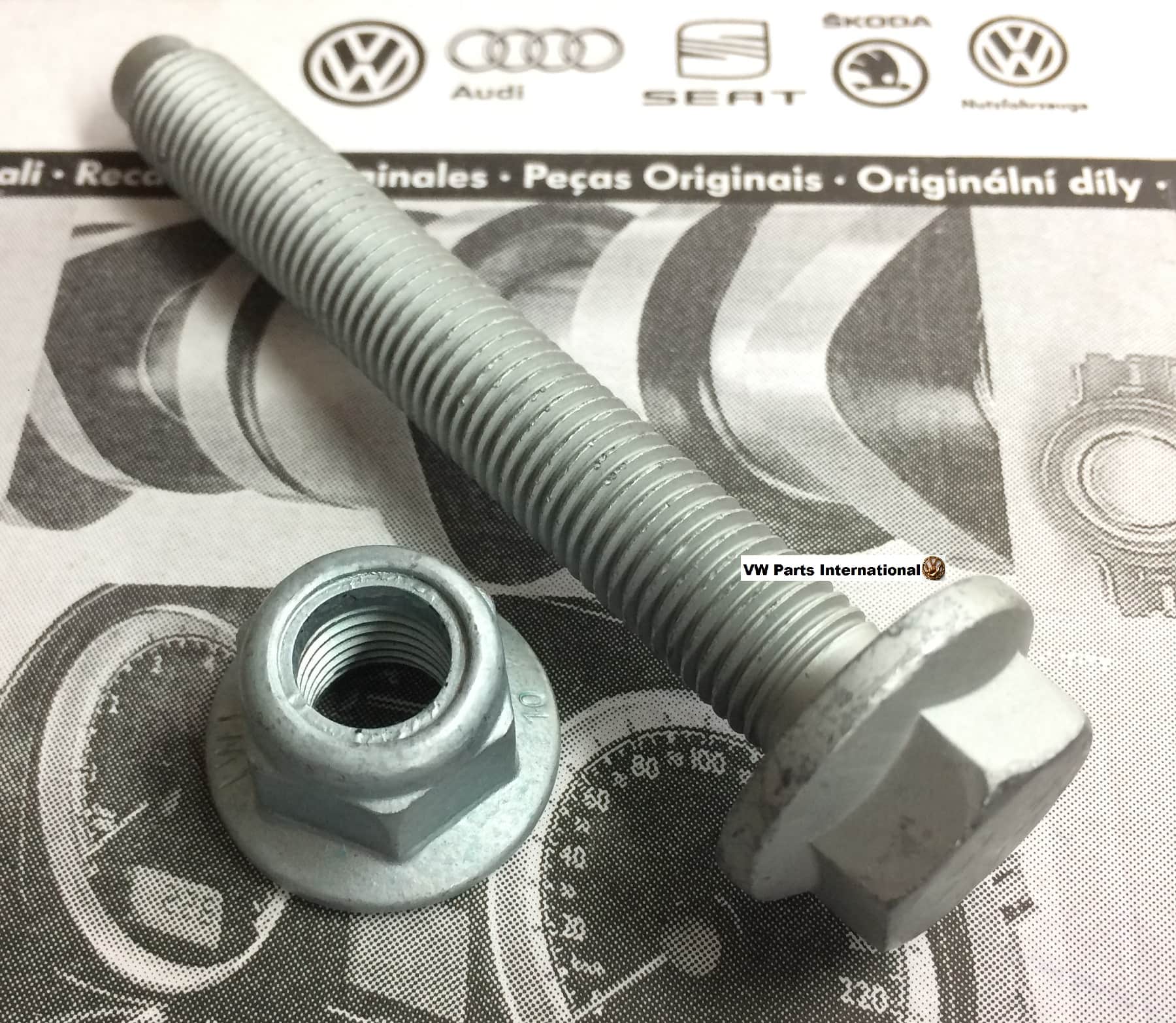 VW Golf MK5 MK6 Rear Suspension Tie Rod Mount Nut and Bolt Genuine OEM VW Part VW Parts