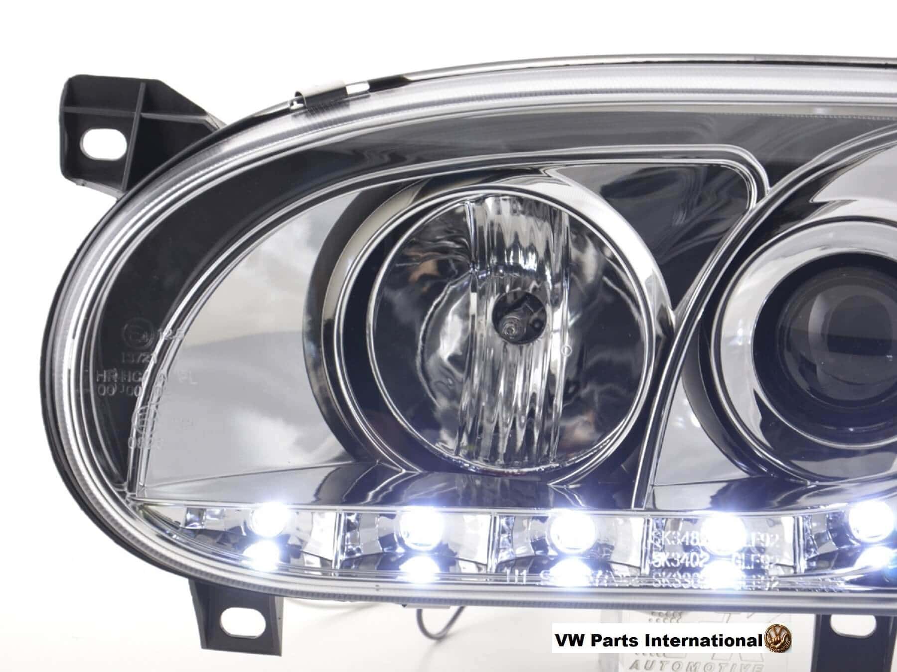 VW Golf MK3 GTI TDI VR6 Headlights With Daylight Running LED Side