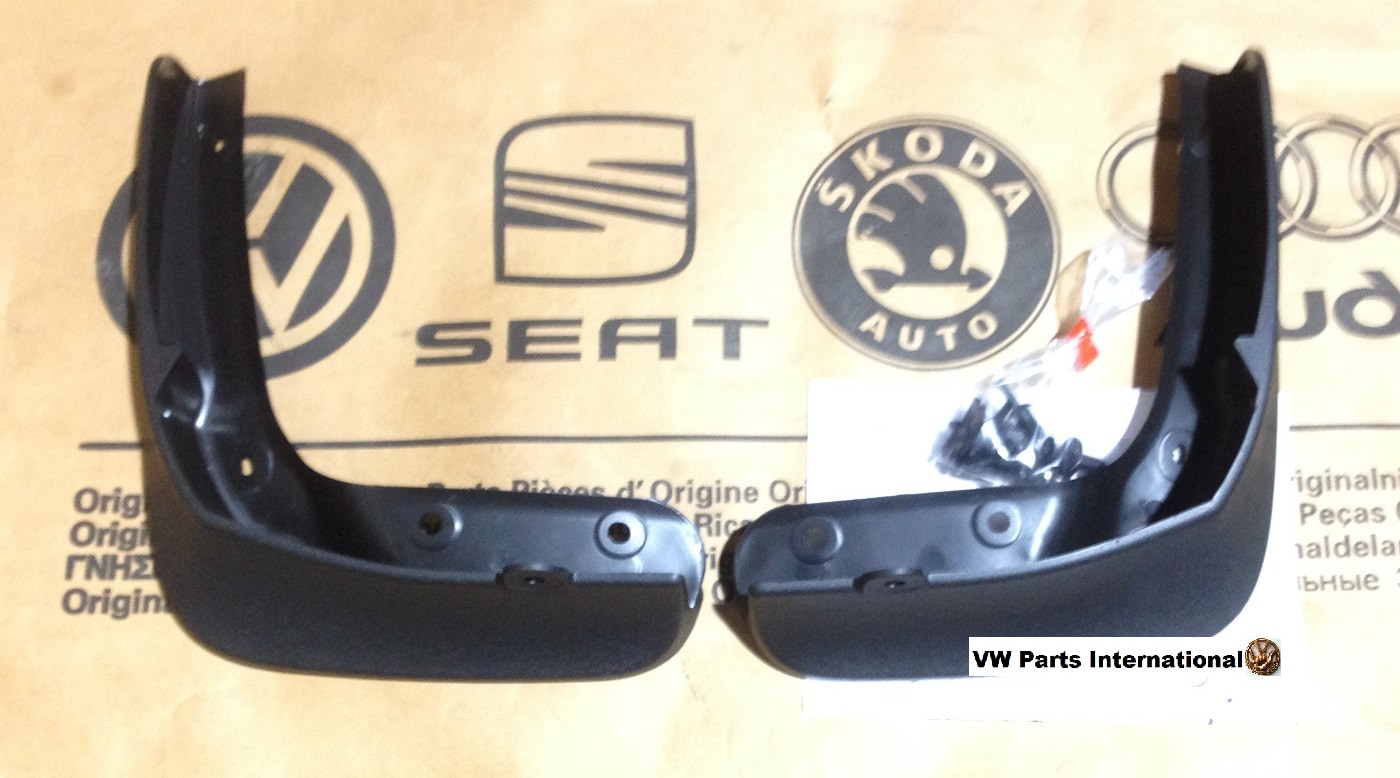 VW Golf MK7 MK7.5 Front Mud Flaps Rain Splash Guards Genuine New OEM VW