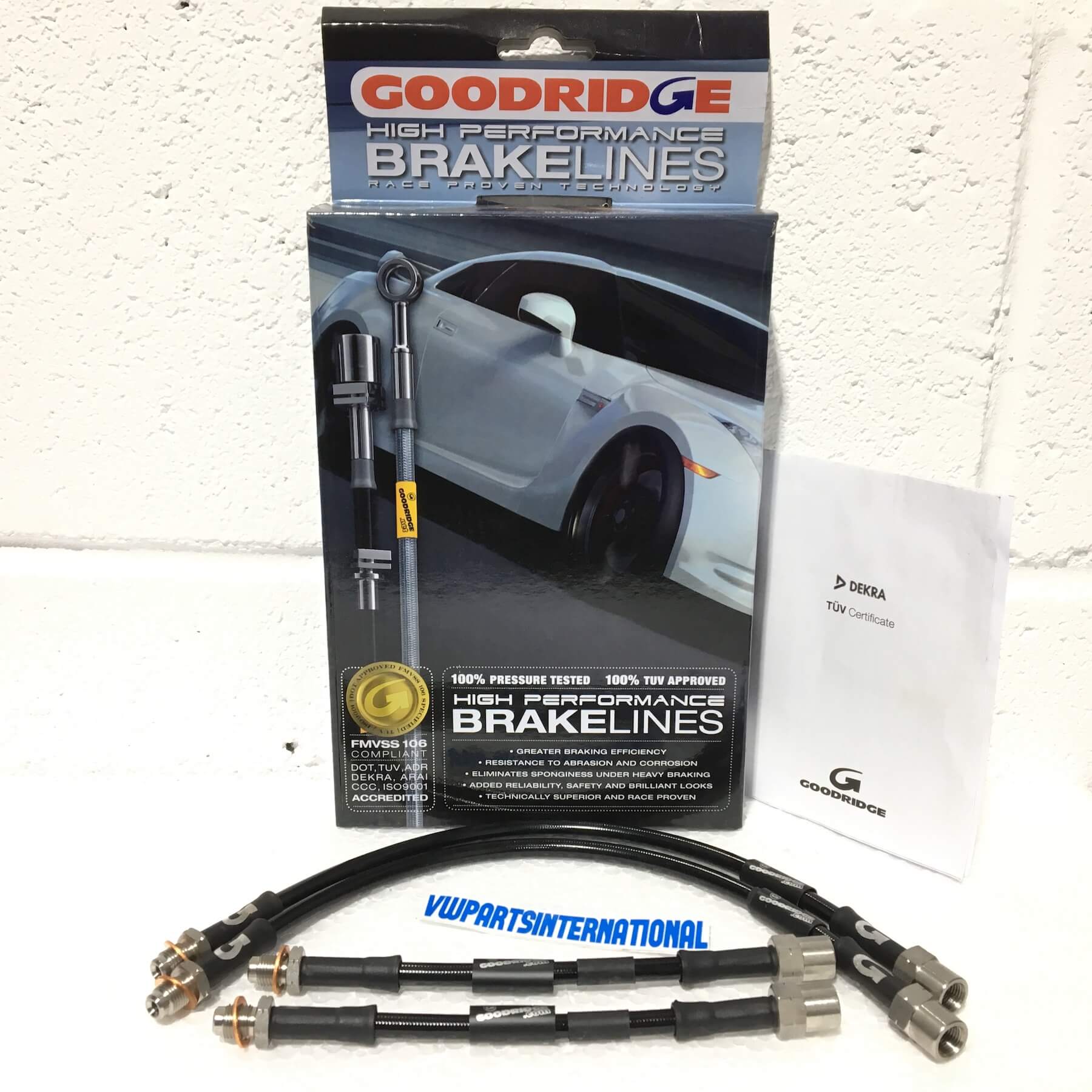 VW Golf MK2 GTI Goodridge Braided Stainless Steel Phantom Brake Hose