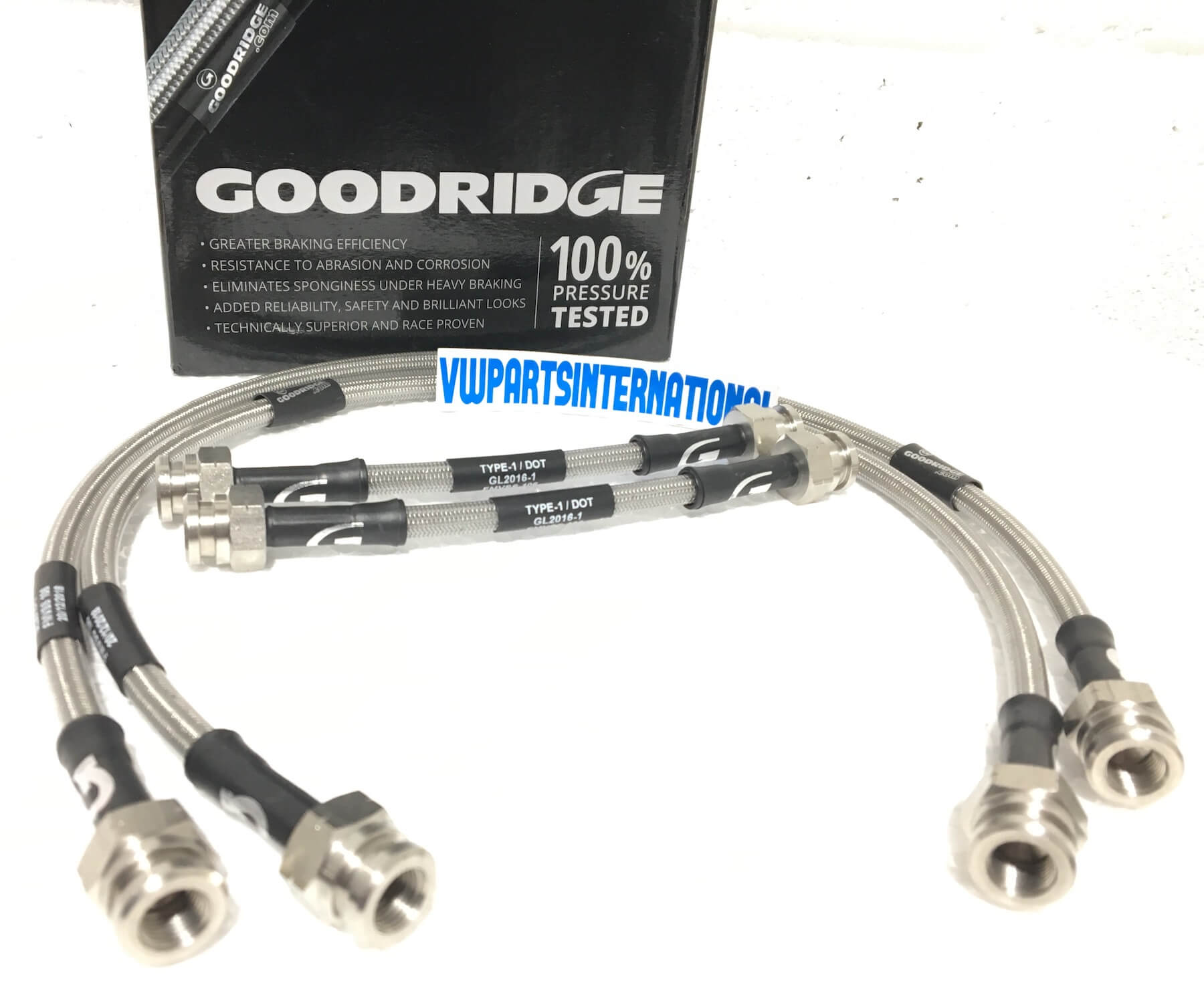 Seat Leon Cupra R 225HP 1P Goodridge Braided Stainless Steel Phantom