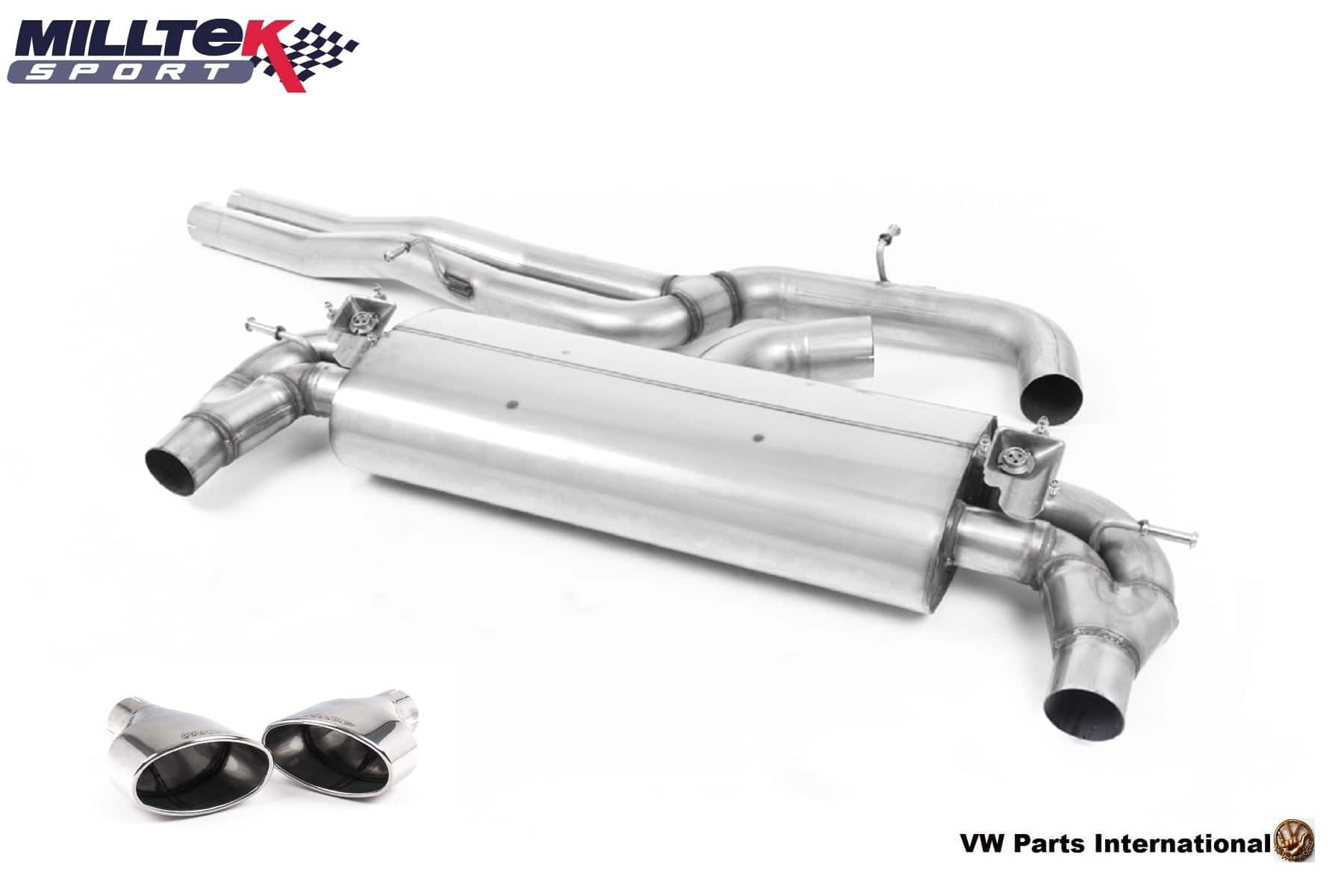 Audi RS3 8V 400PS Sportback Milltek Sport Non Resonated Cat Back