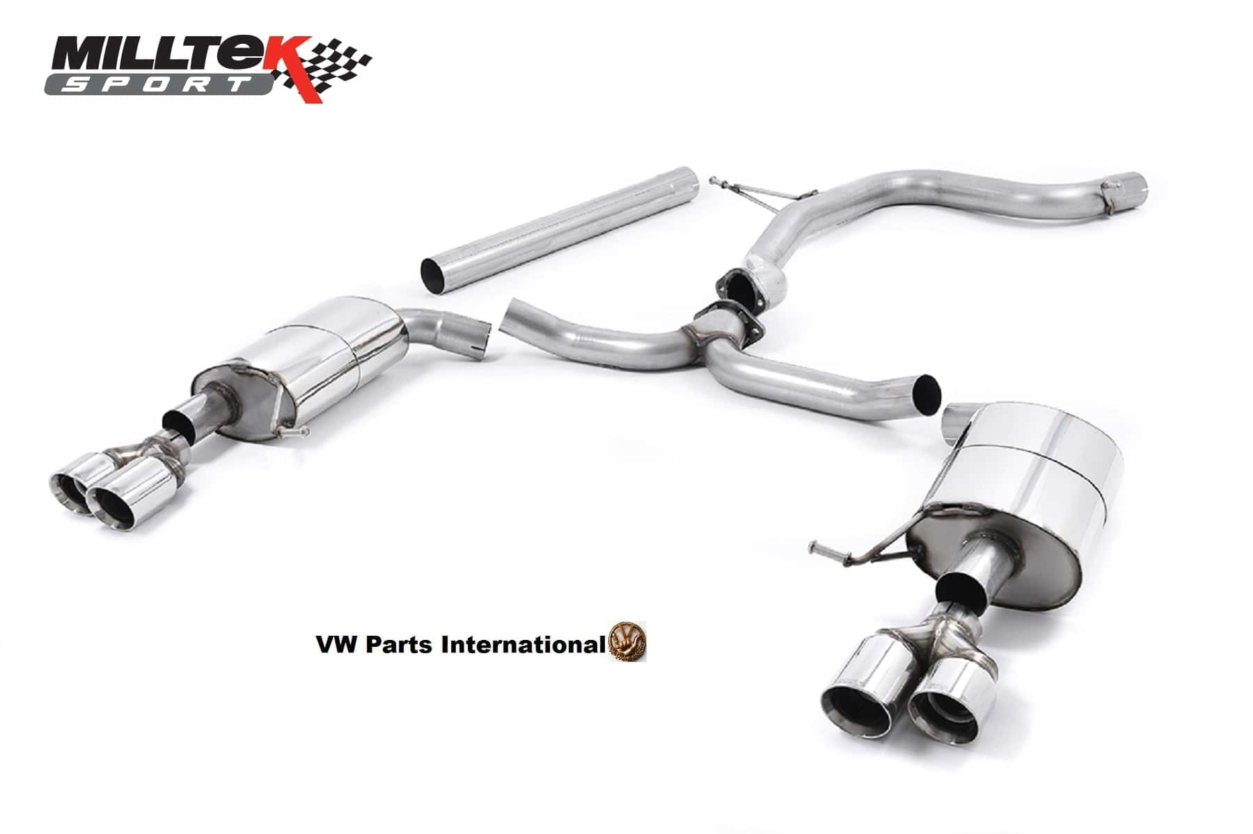 Seat Leon Cupra ST 280 290PS Milltek Sport Non Resonated Cat Back