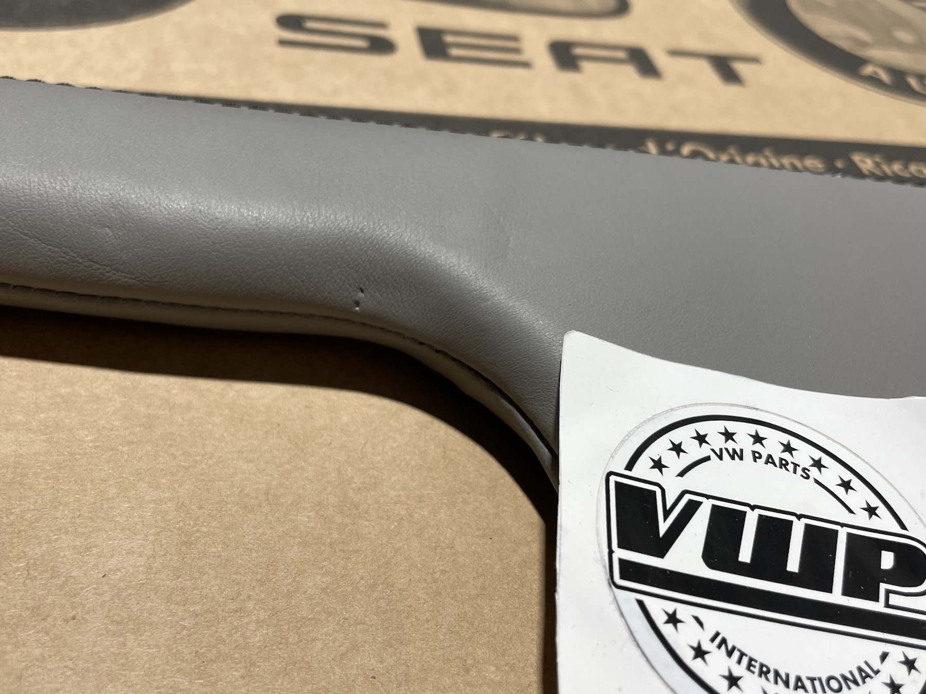 VW Golf MK4 GTI TDI R32 Hand Brake Lever Leather Boot Flannel Grey 