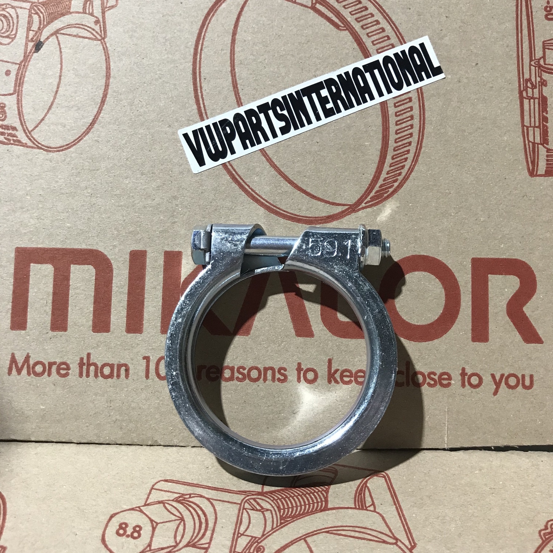 Exhaust Clamp 57mm 58mm 59mm For Custom Exhaust System Catalyst De Cat