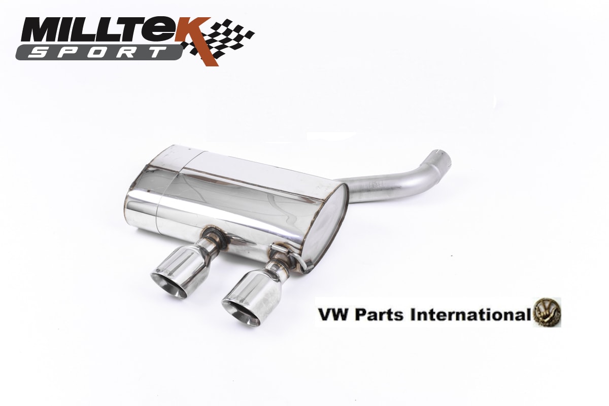 VW Golf MK5 R32 Milltek Sport Performance Exhaust Rear Silencer Dual