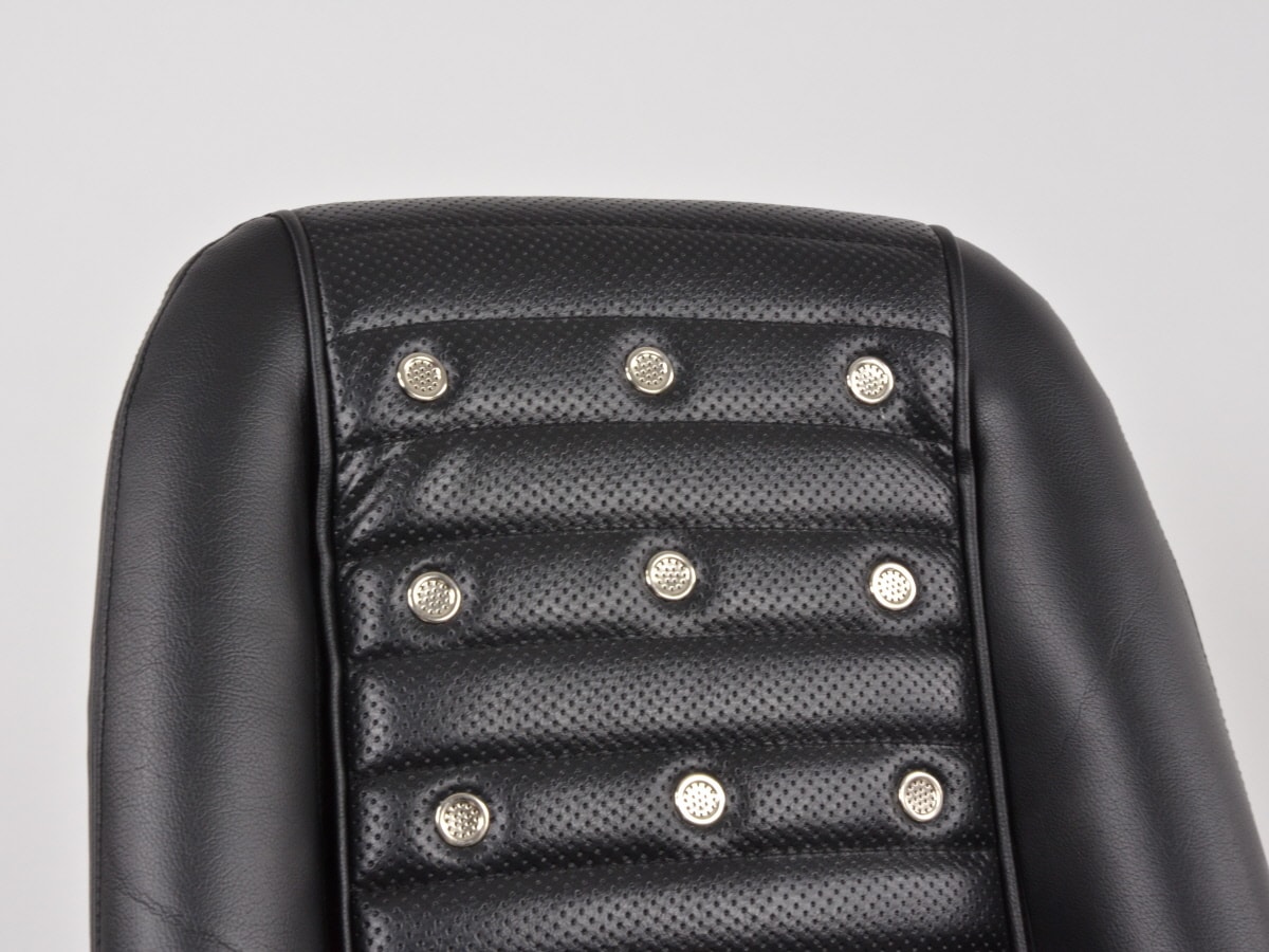 Retro Oldtimer Car Sports Seats Classic 1 Black Faux Leather VW Parts