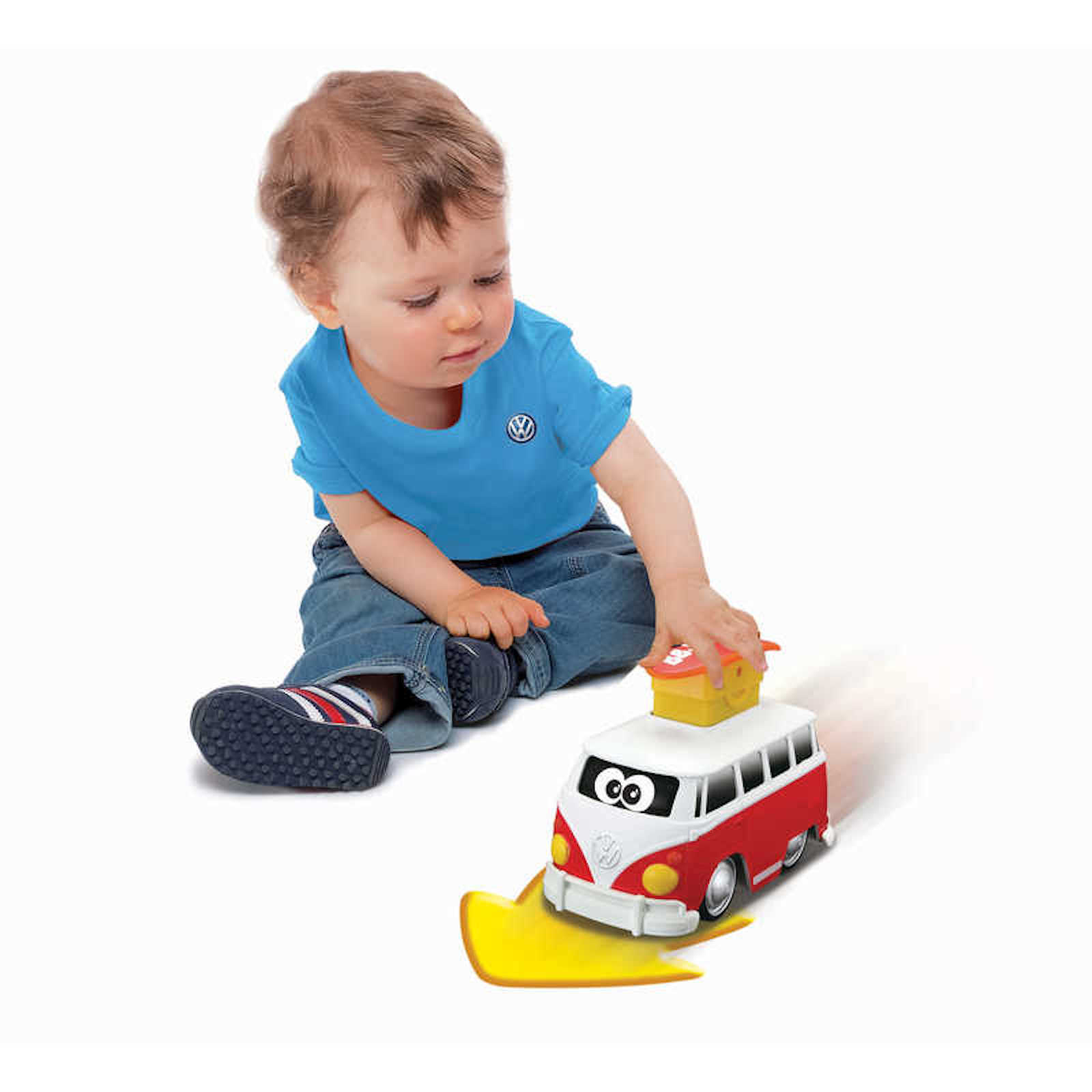 Junior Volkswagen Campervan Splitty Press and Go VW Bus Car Toy 9m