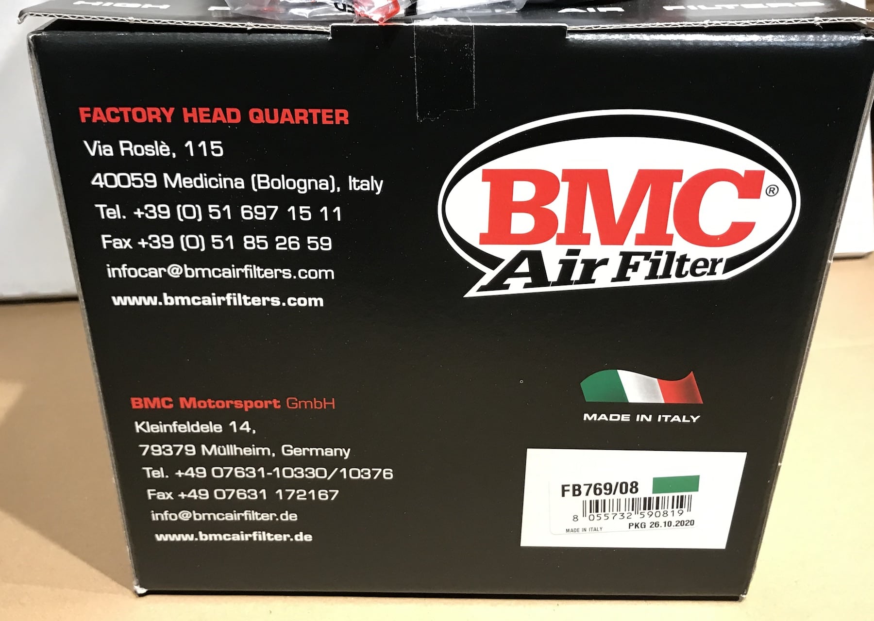Filtro Aria Sportivo BMC Fb769/08 – Sostitutivo Per Auto, Ad Alte Prestazioni