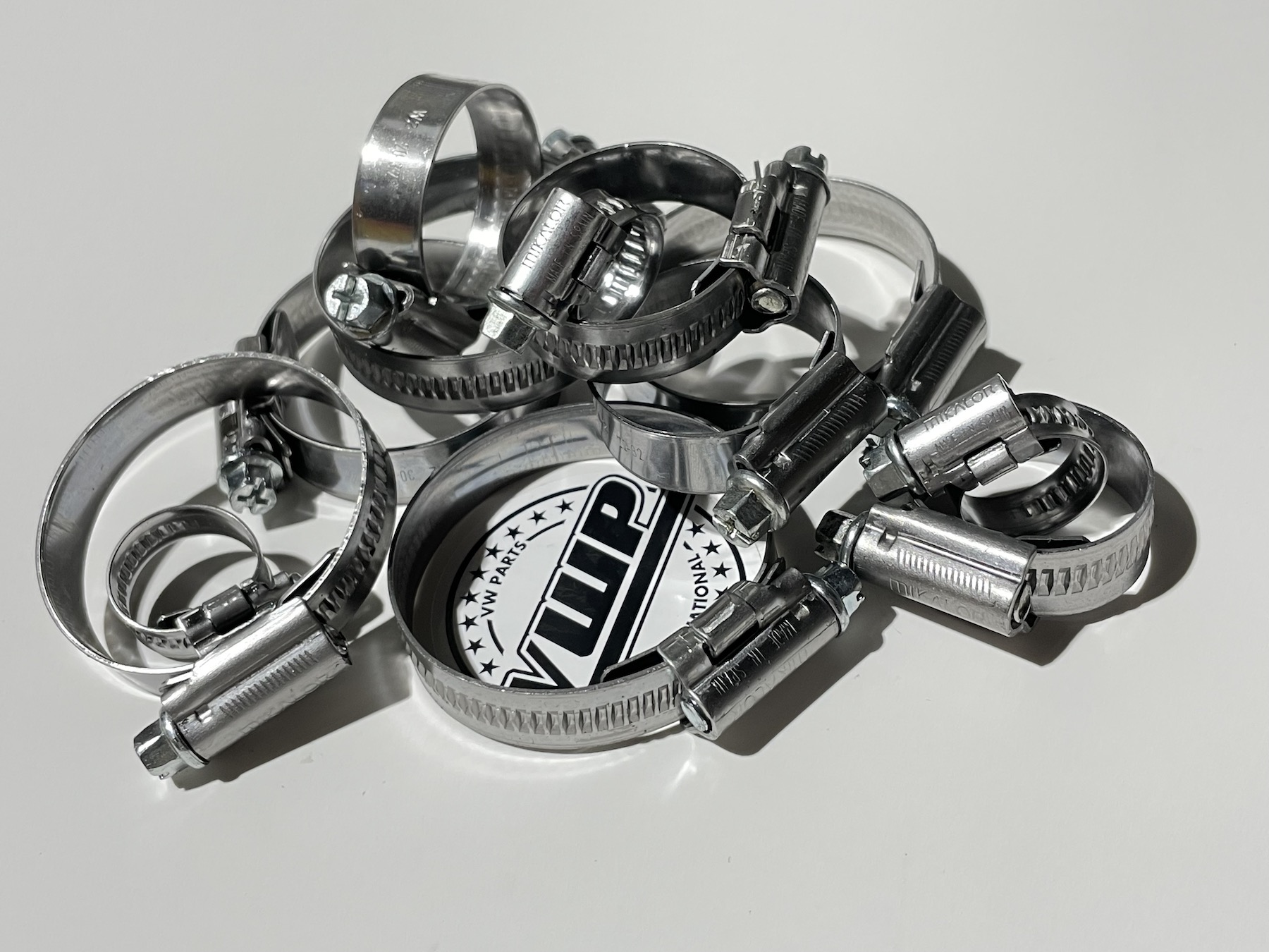 Adjustable Hose Clips Clamps Coolant Oil Silicone Rubber Hoses Pipes