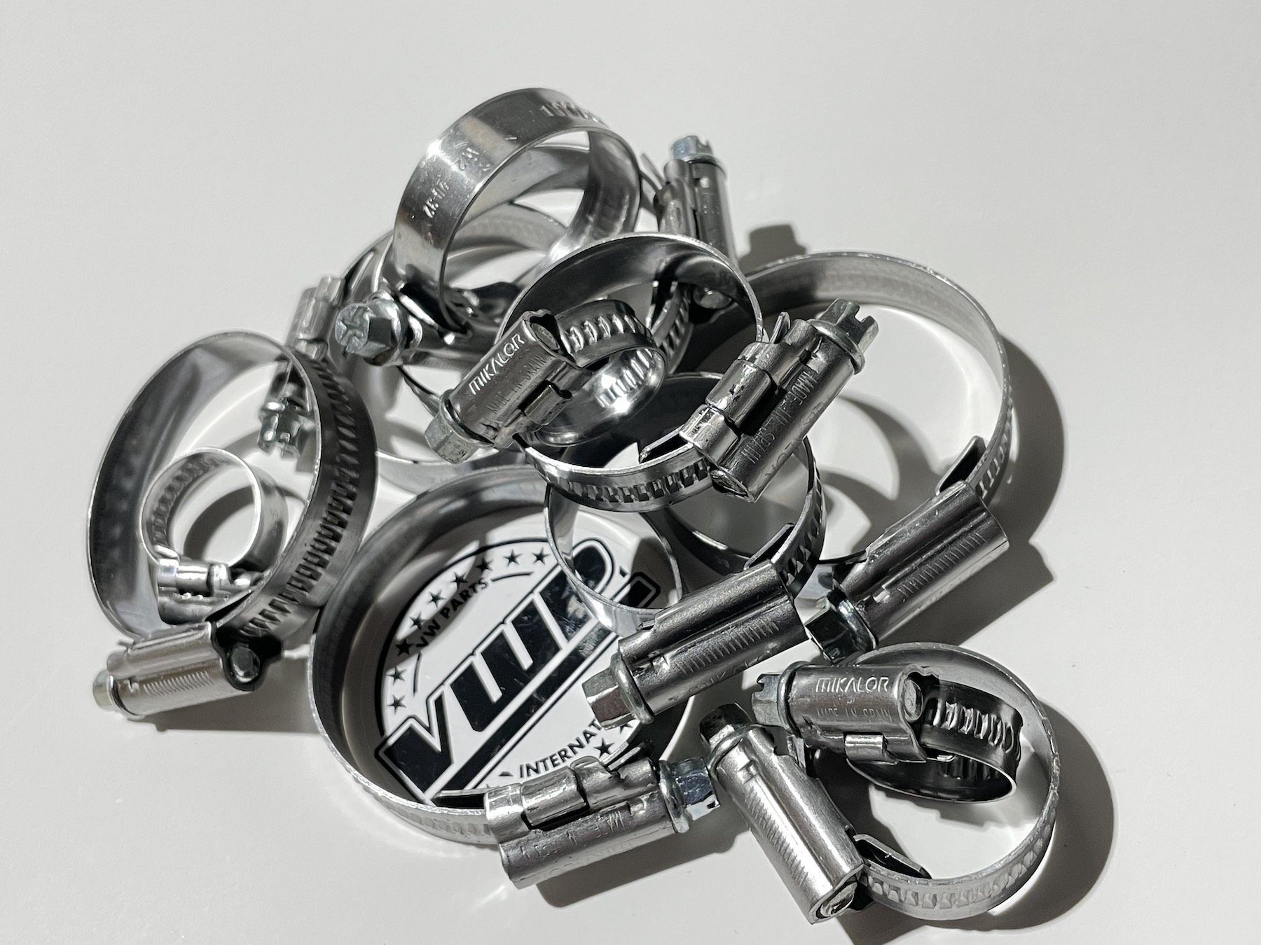 Adjustable Hose Clips Clamps Coolant Oil Silicone Rubber Hoses Pipes