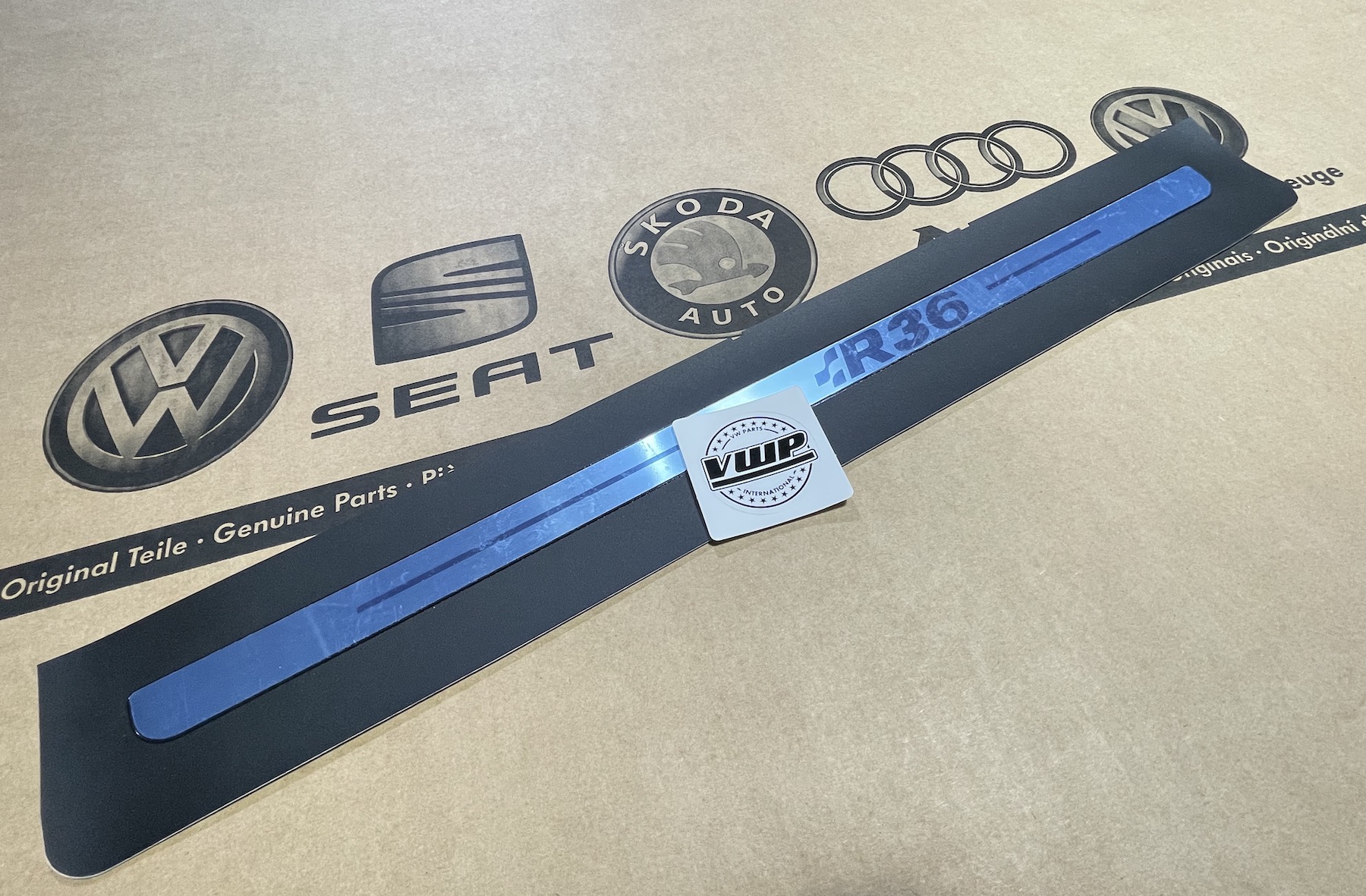 VW Passat R36 Inner Door Sill Protection Strip Front Left New Genuine