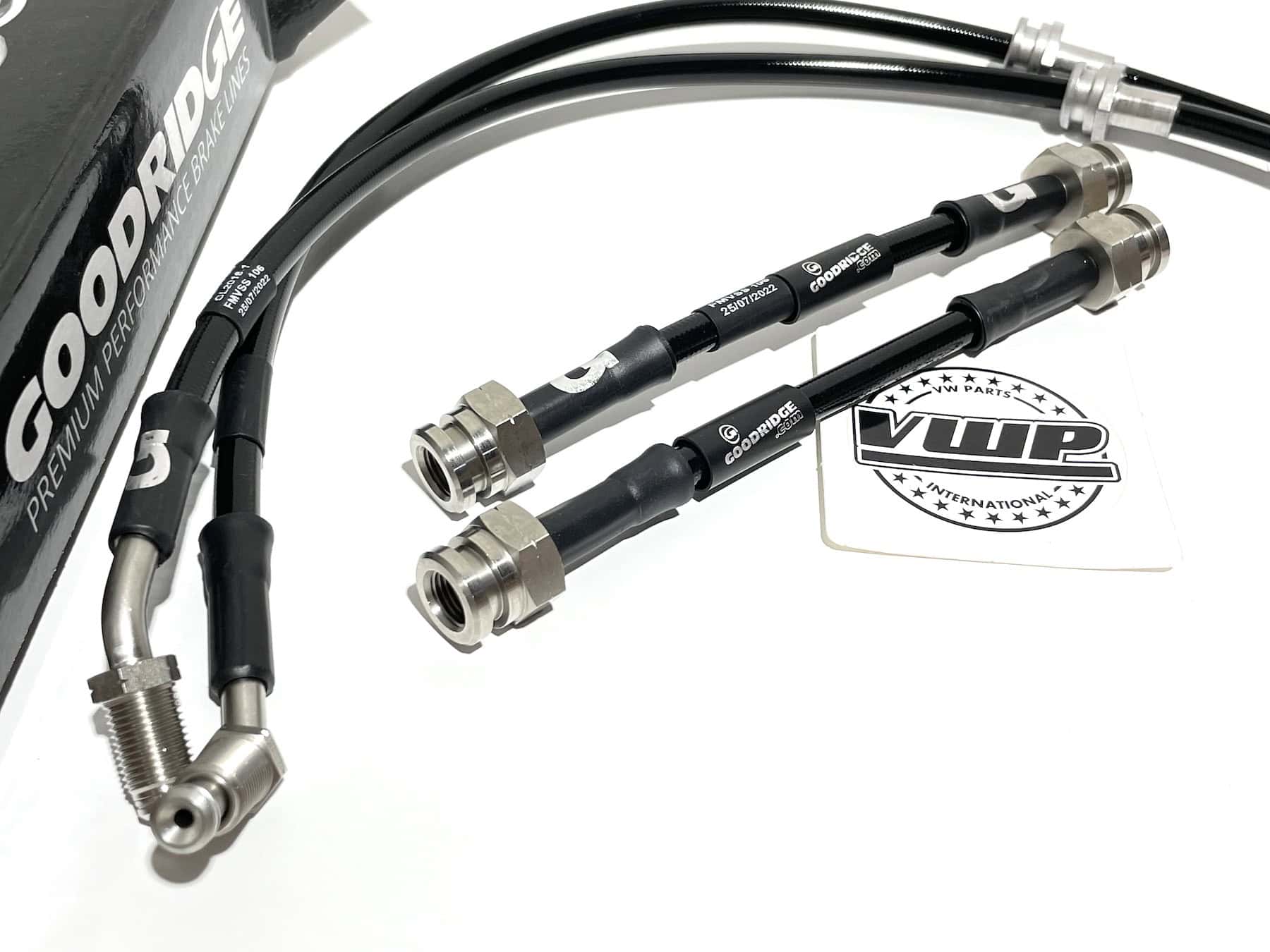 Goodridge Braided Stainless Steel Brake Hose Kit 4 Line Brand New for