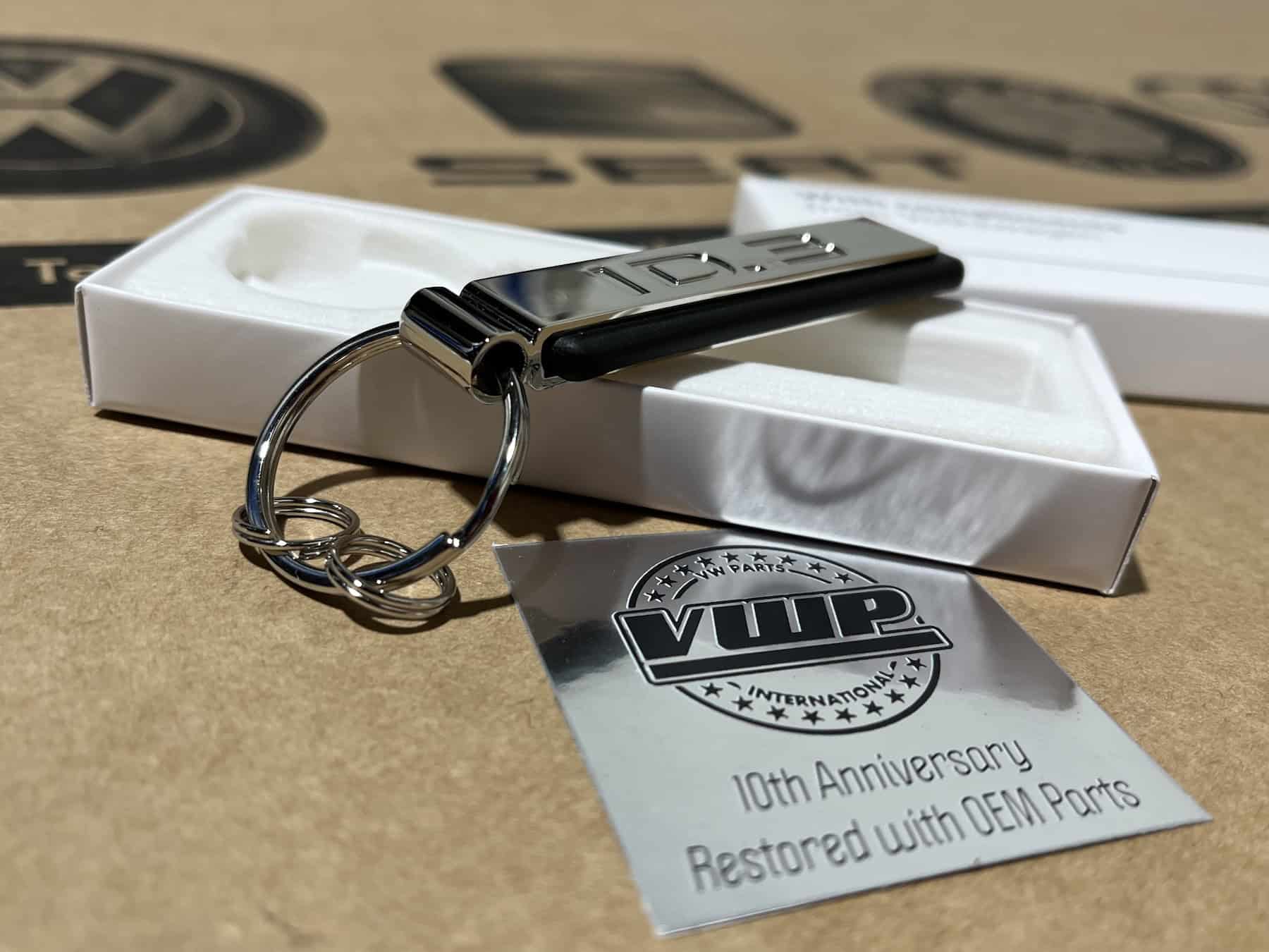 VW ID.3 Keyring Key Fob Chain New Genuine OEM Volkswagen Accessory Gift