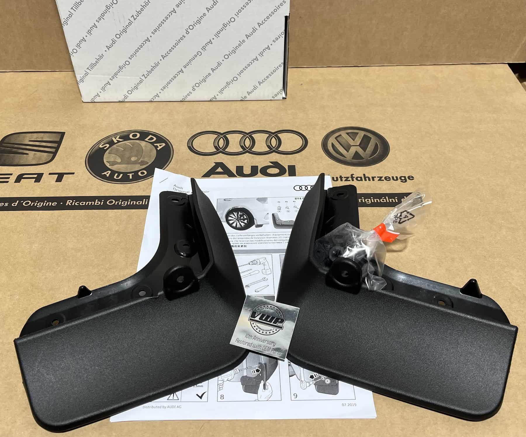 Audi A3 8Y4 Sportback Rear Mud Flaps Splash Guards New Genuine OEM