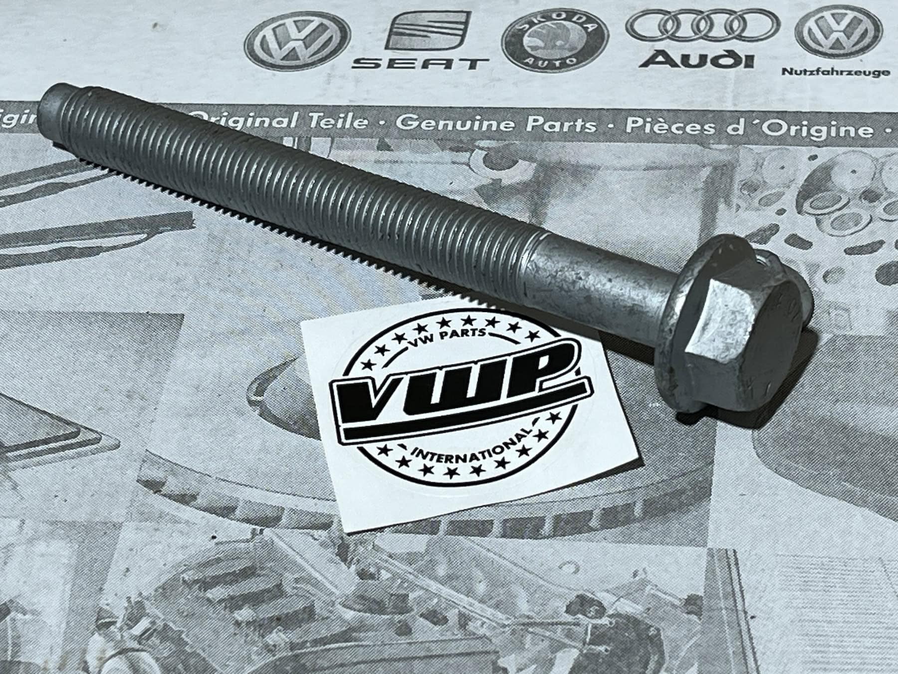 VW Caddy MK3 Rear Lower Shock Absorber Rear Lower Leaf Spring Bolt New