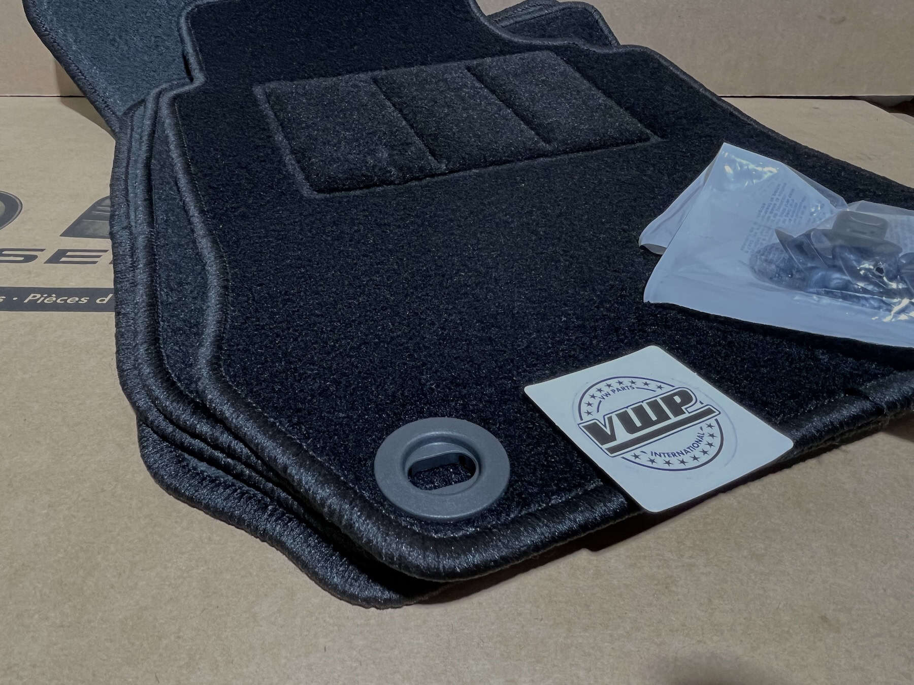 VW Golf MK4 GTI TDI Black Carpet Floor Foot Mats Genuine New OEM Parts RHD VW Parts International