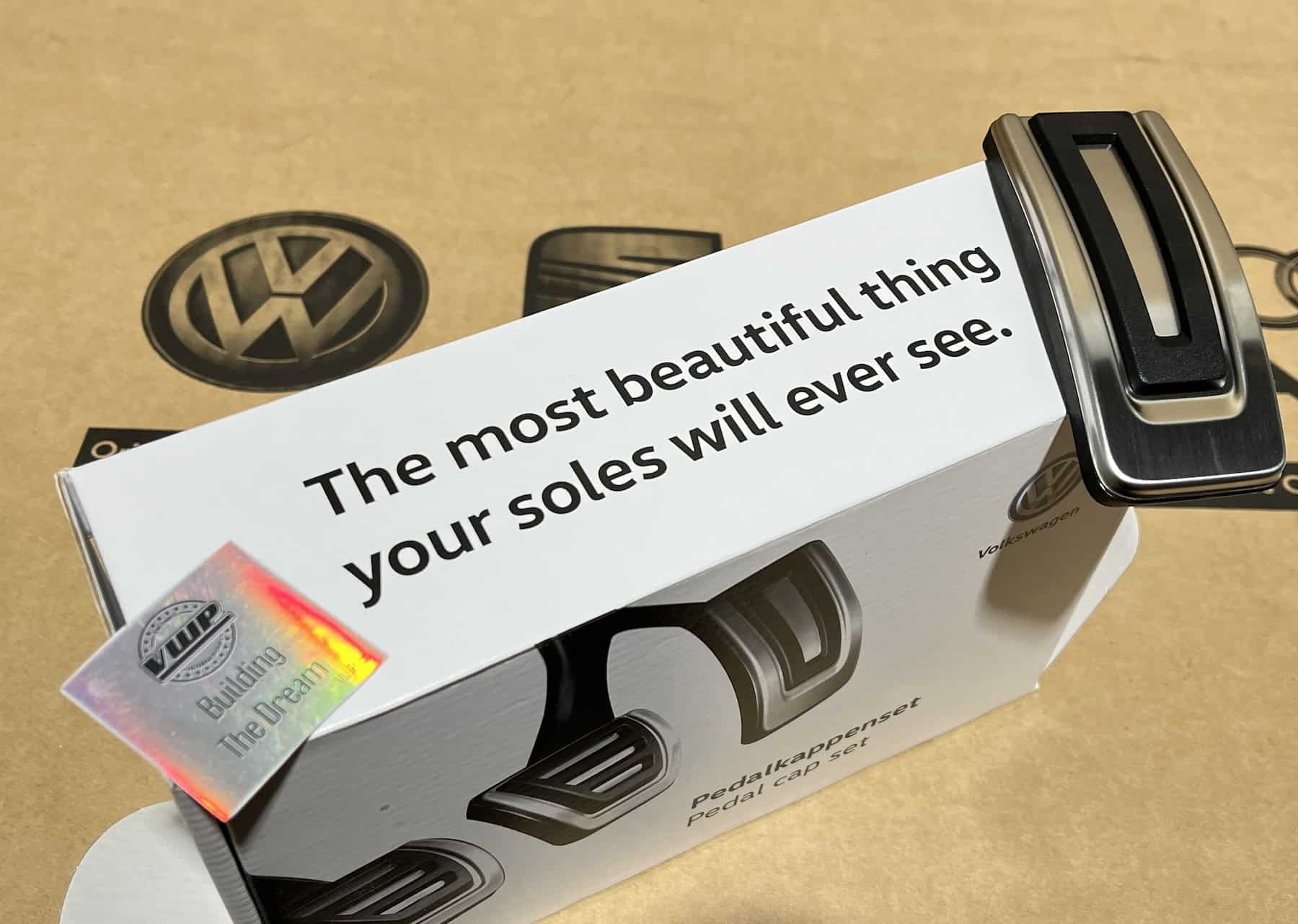 VW Golf MK7 Manual RHD Stainless Steel Pedal Cover Cap Set