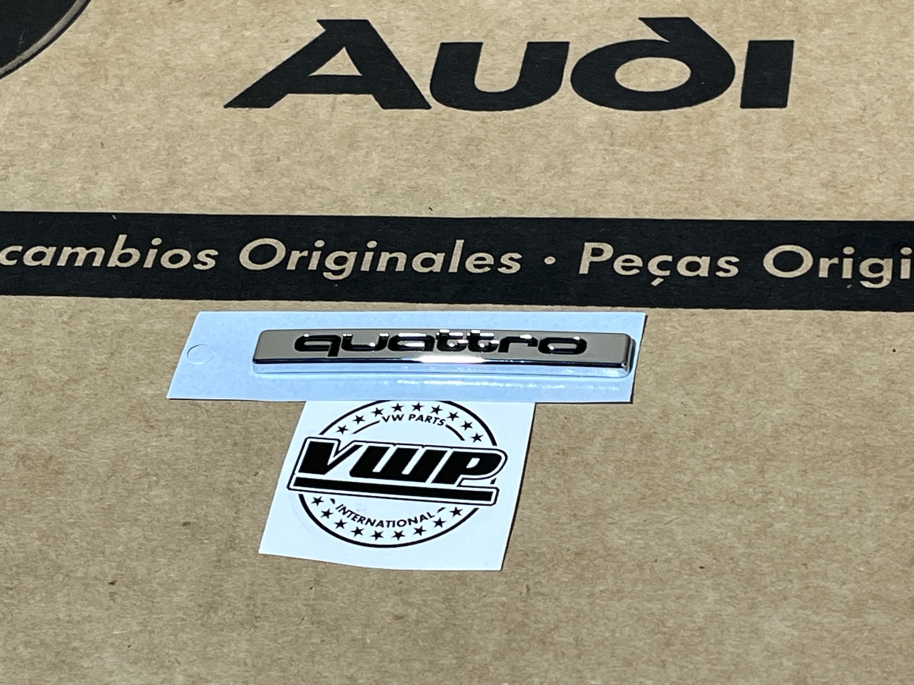thumbnail image 2 of Chrome R8 Style Rear Trunk Emblem Badge For Audi – Direct Replacement Nameplate Decal Letters 2 of 5