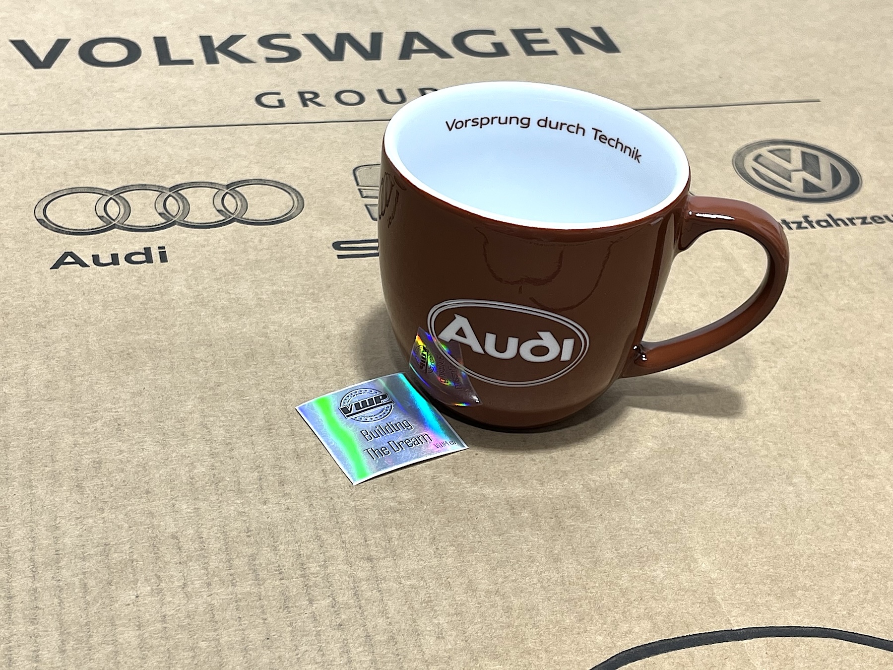 Audi Oval Logo Mug Cup Audi Tradition OEM Accessory Gift - VW Parts  International